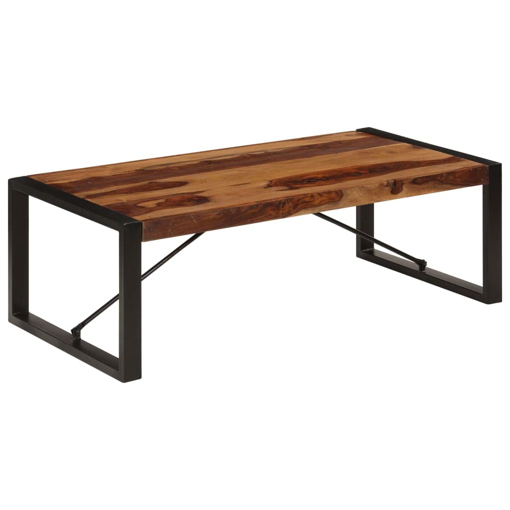 Brown Solid Sheesham Wood Coffee Table J889774