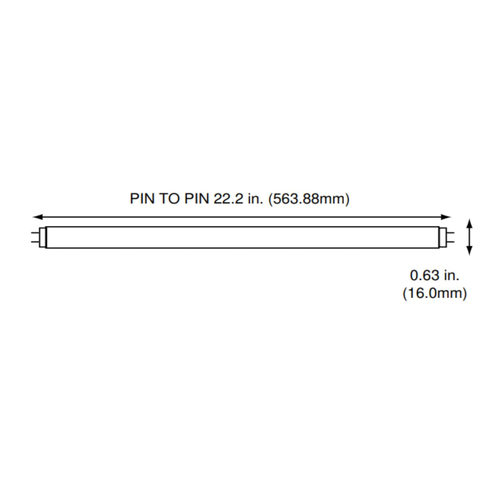 24 Inch 24W 4100K Cool White T5 Fluorescent Bulb Pack of 40 J632443