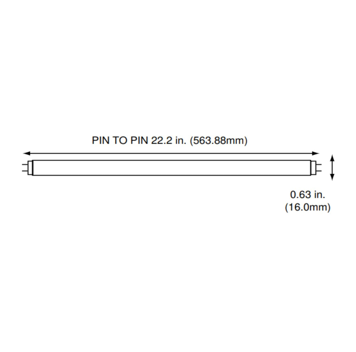 24 Inch 24W 4100K Cool White T5 Fluorescent Bulb Pack of 40 J632443