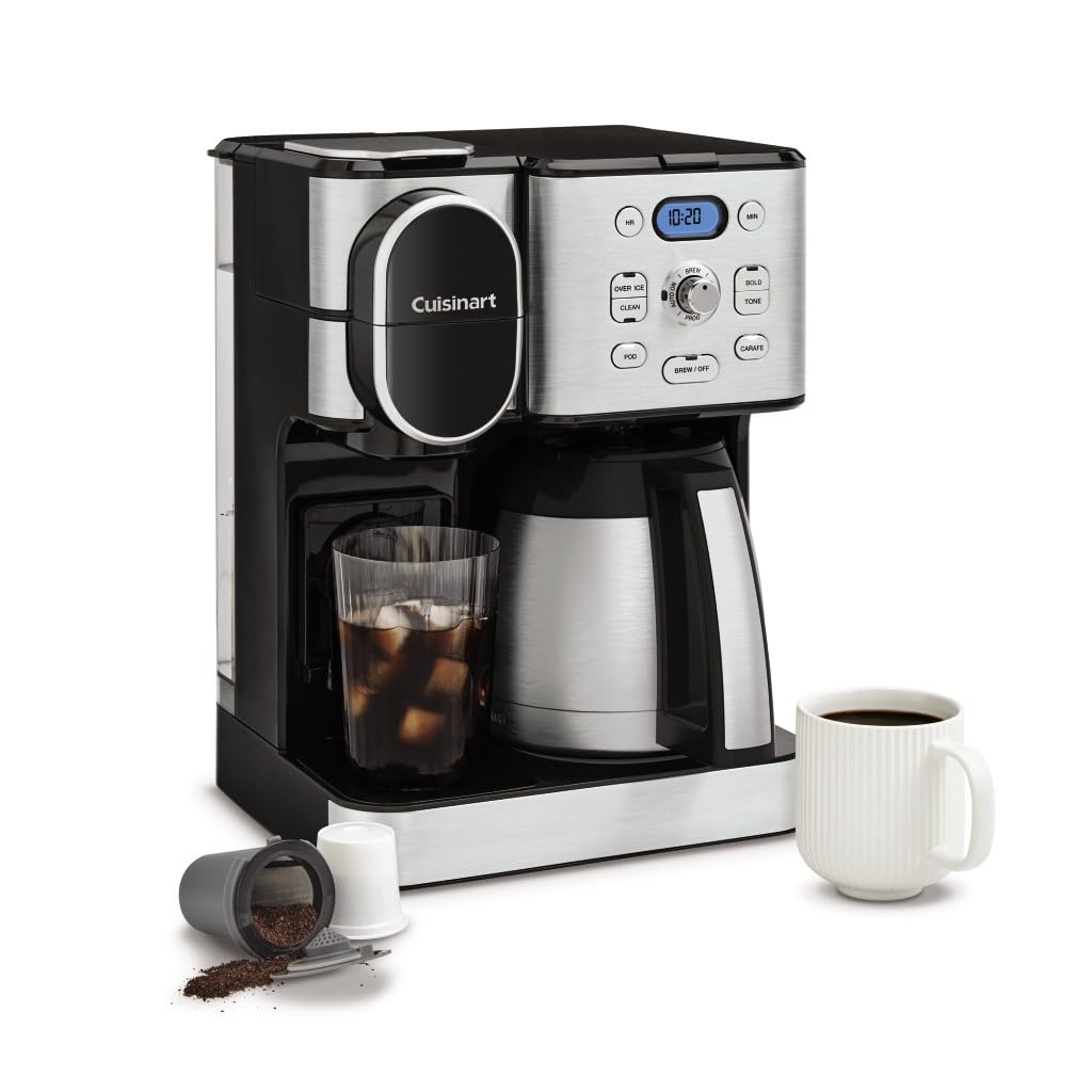 10-Cup Thermal Carafe Drip Coffee Maker and Single-Serve Brewer N6620