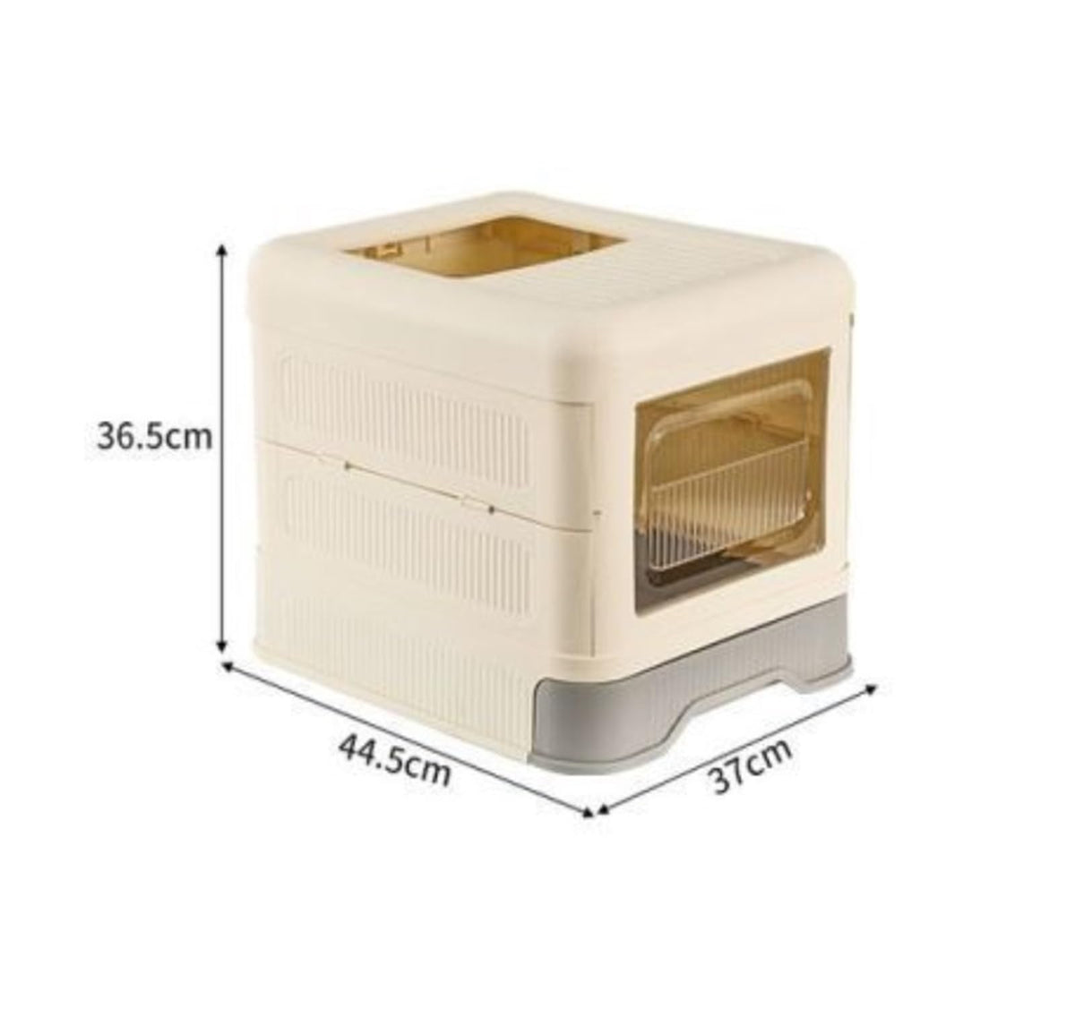 Fully Enclosed Cat Litter Box with Lid and Drawer E15264