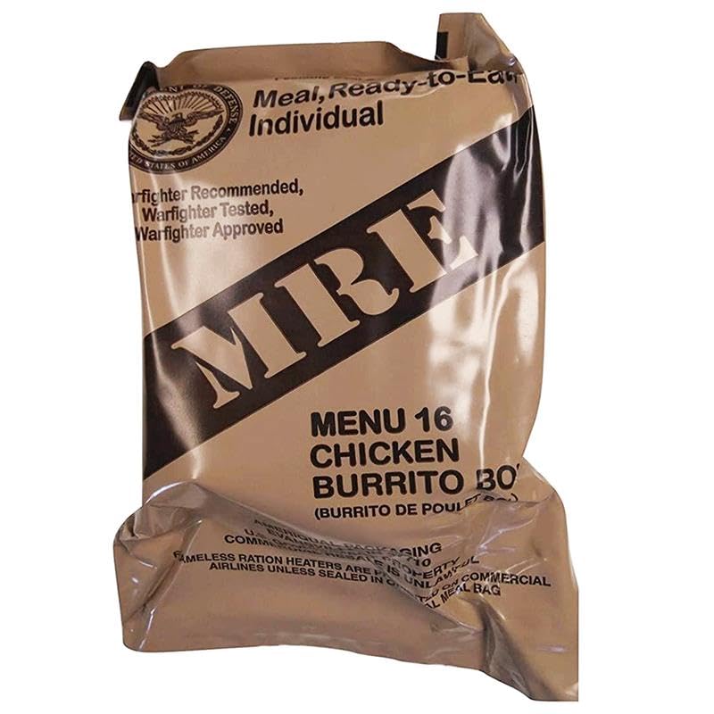Military MRE Meal Chicken Burrito Bowl G2559
