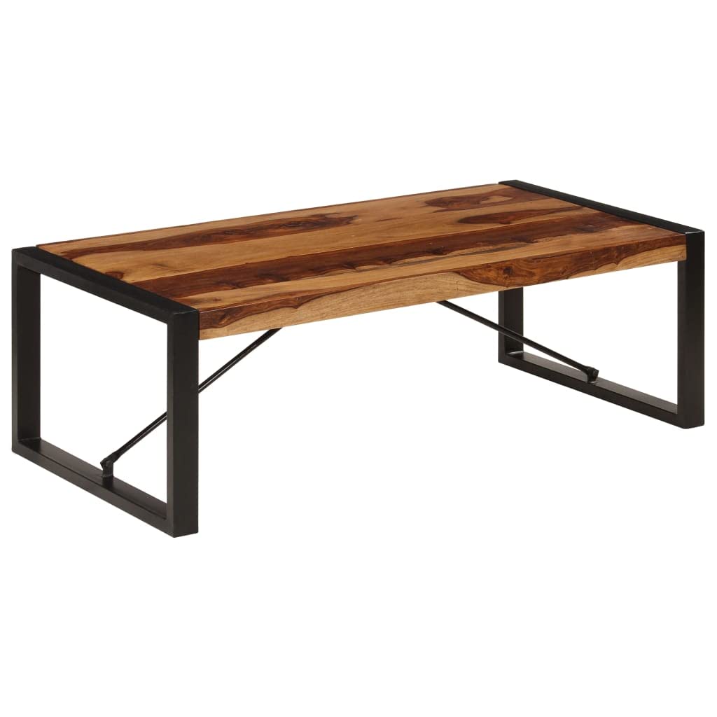 Brown Solid Sheesham Wood Coffee Table J889774