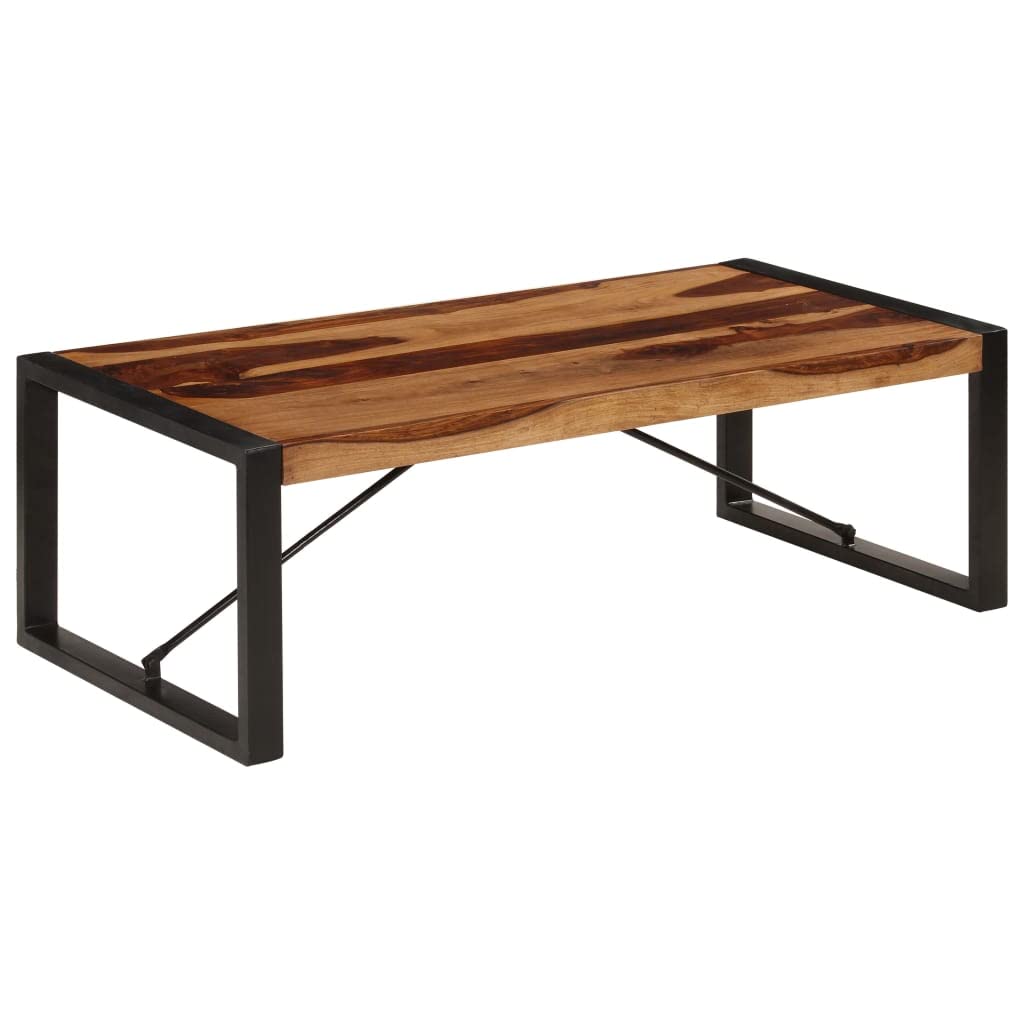 Brown Solid Sheesham Wood Coffee Table J889774