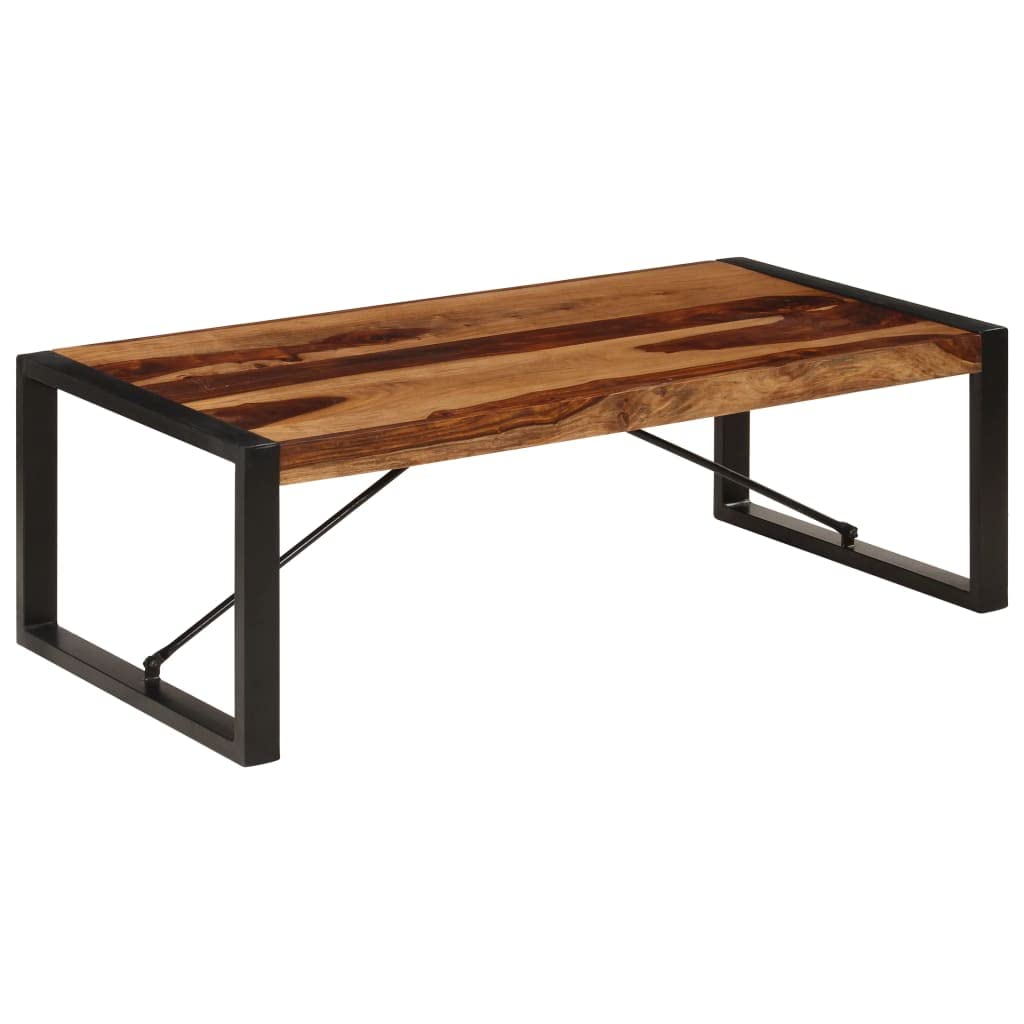 Brown Solid Sheesham Wood Coffee Table J889774