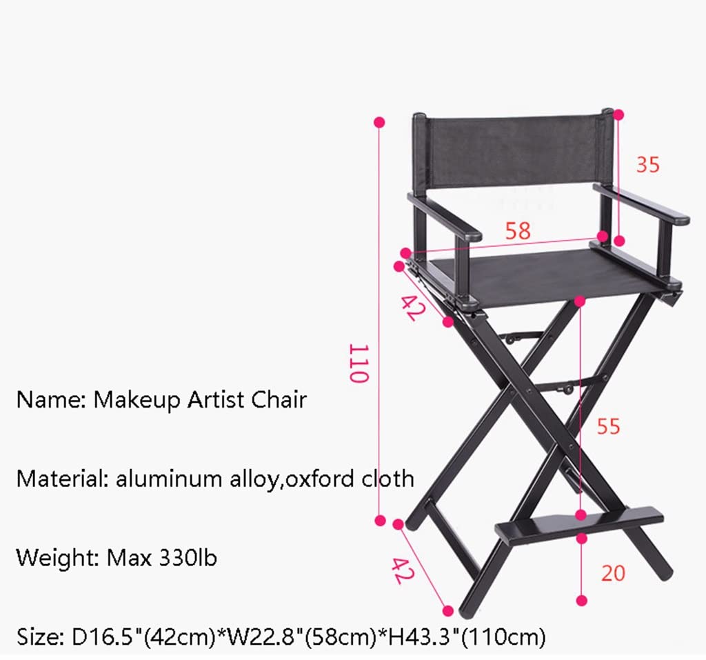 Portable Aluminum Director Chair Pink 300lb Capacity Y930