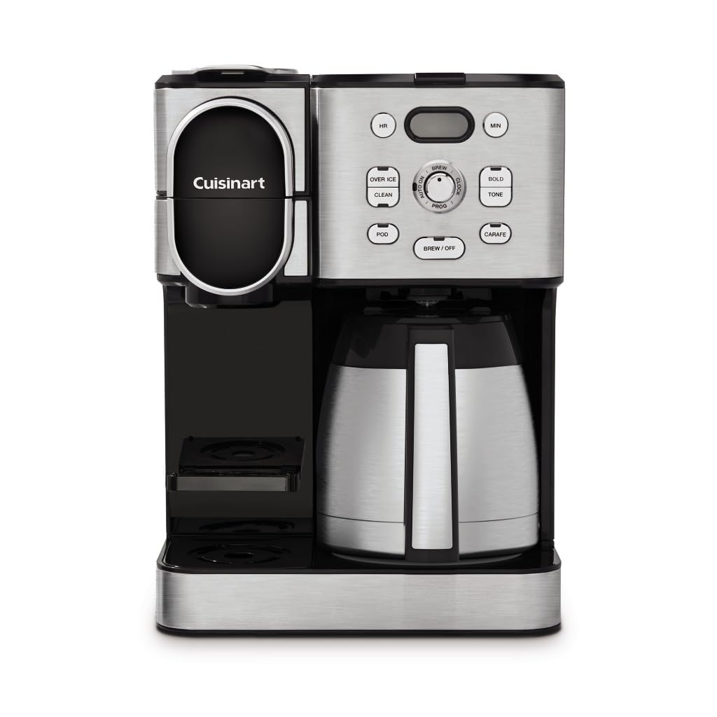 10-Cup Thermal Carafe Drip Coffee Maker and Single-Serve Brewer N6620