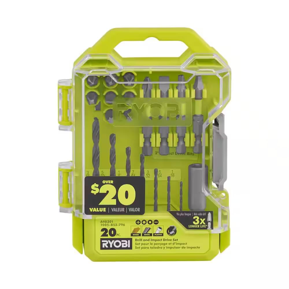 18V Drill/Driver Kit with Battery, Charger, Bits, & Holster K158