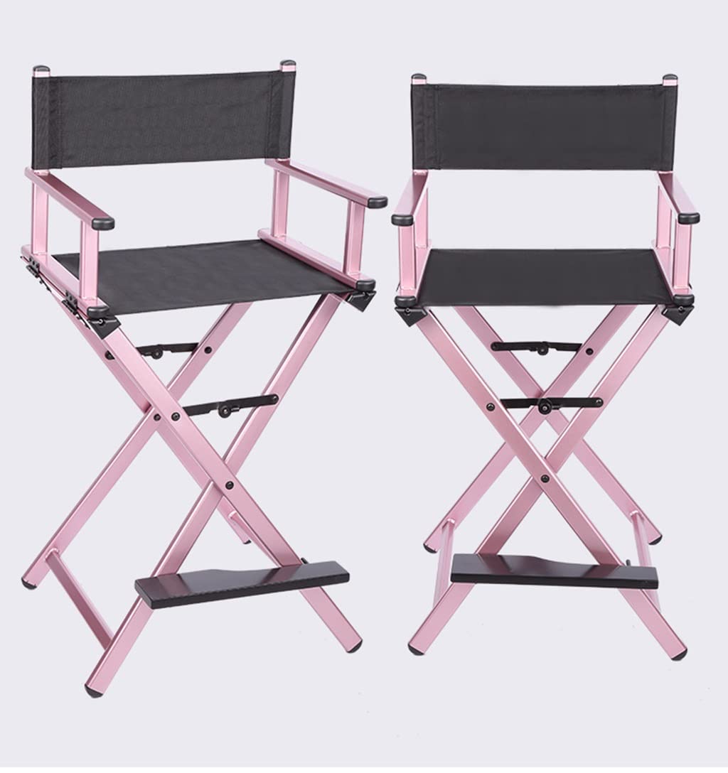 Portable Aluminum Director Chair Pink 300lb Capacity Y930