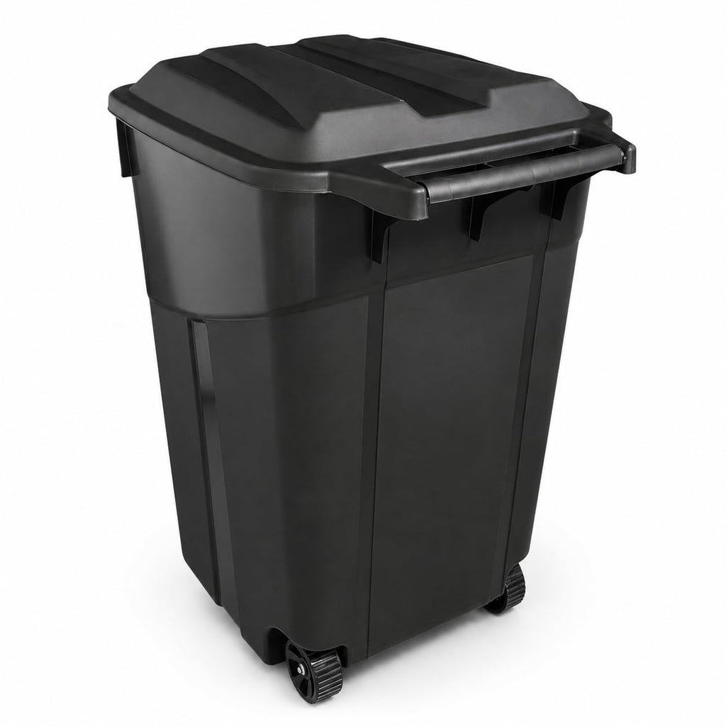 32 Gallon Wheeled Heavy-Duty Outdoor Trash Can H9249