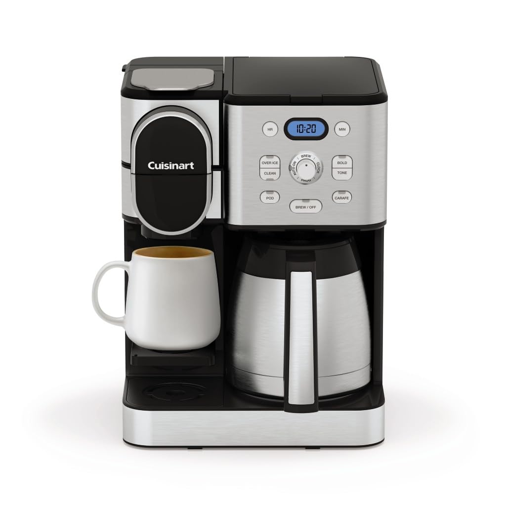 10-Cup Thermal Carafe Drip Coffee Maker and Single-Serve Brewer N6620