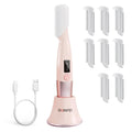 Pink Rechargeable Facial Razor with 8 Blades H83736