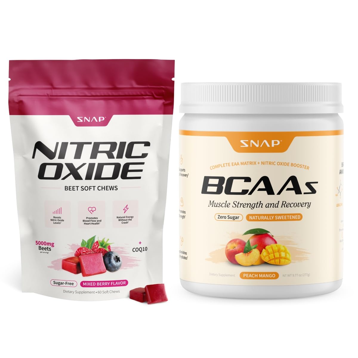 Beet Root Soft Chews + BCAA Powder Bundle U689618