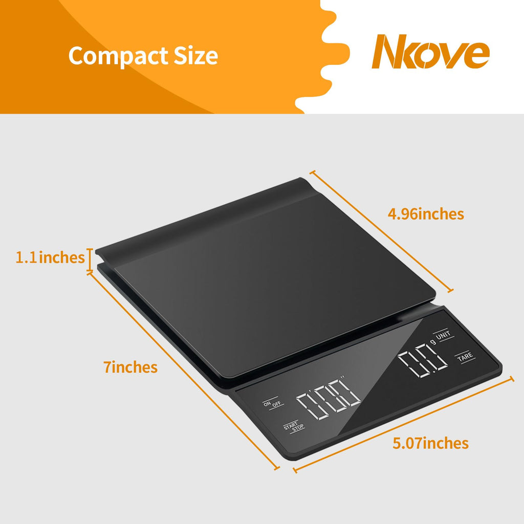 0.1g High Precision Coffee Scale with Timer P416