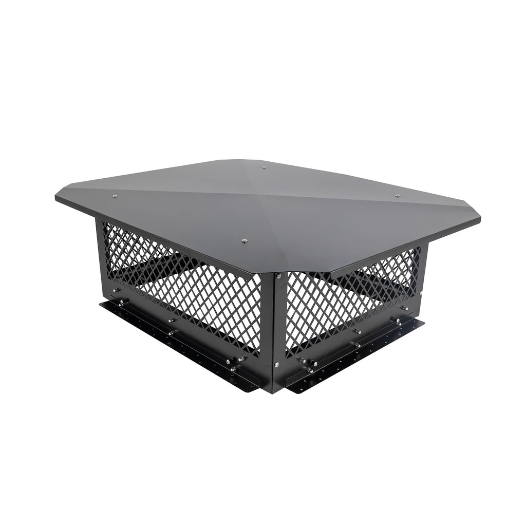 Black Galvanized Steel Chimney Cap A970