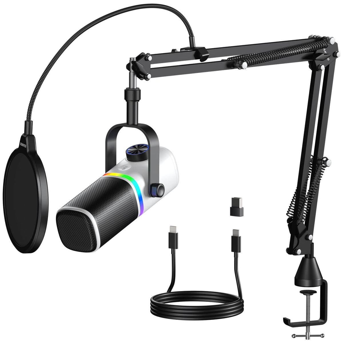 USB Condenser Gaming Microphone with Mic Arm A923