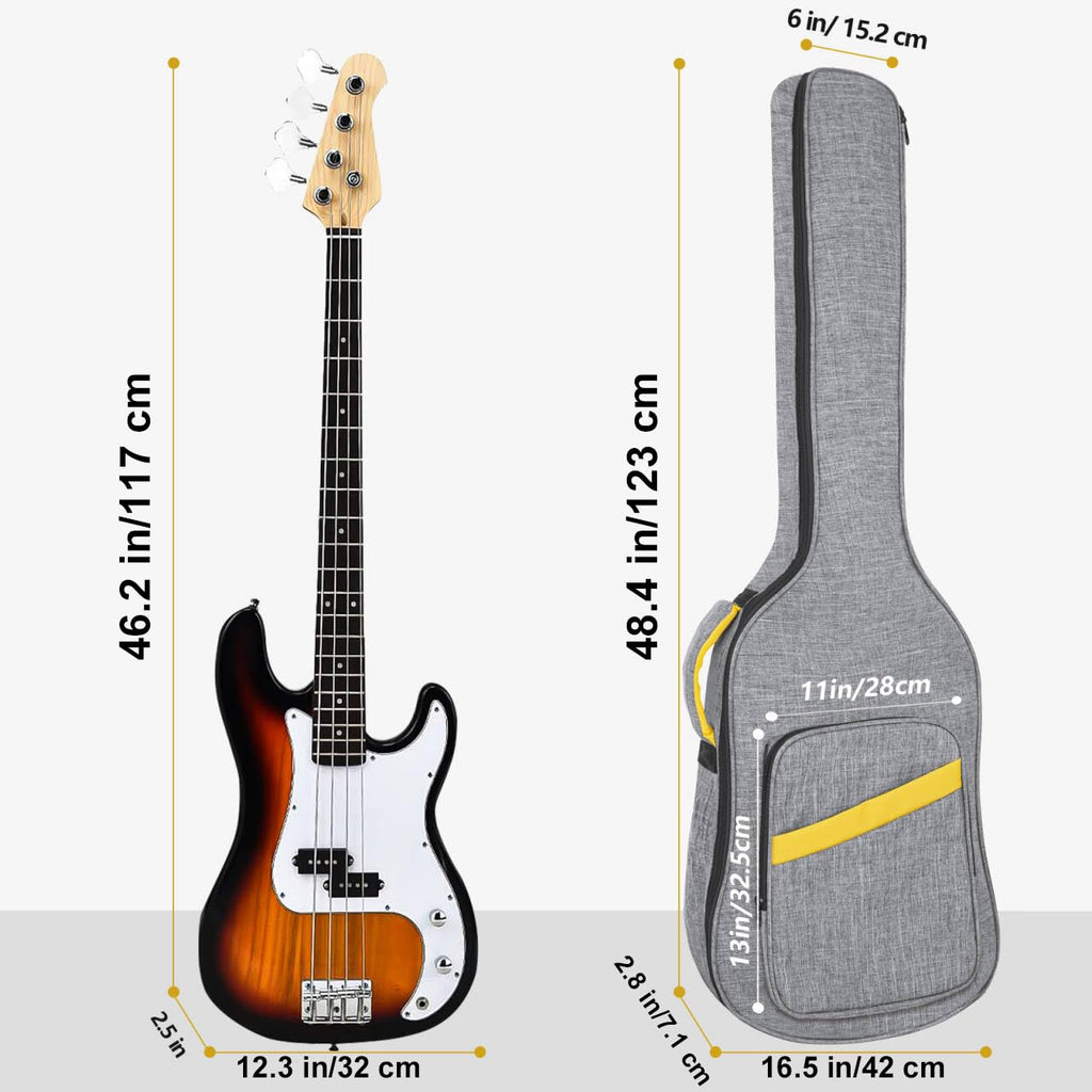 0.4 Inch Waterproof Bass Guitar Case X3421