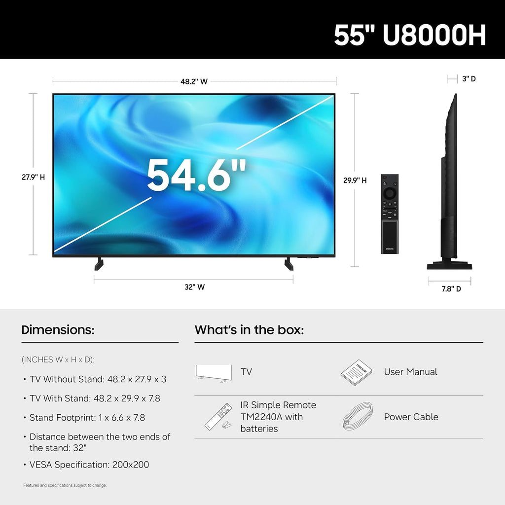 55" Inch 4K Ultra HD Smart TV Q857