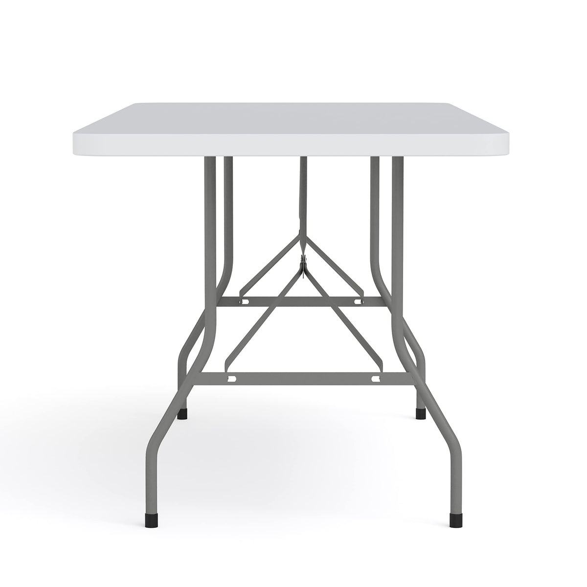 6-Foot Heavy Duty Plastic Folding Table with Carrying Handles M342884