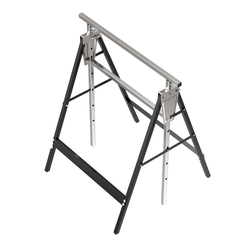 2 Pack Folding Adjustable Heavy Duty Saw Horses 330 lbs Capacity G502