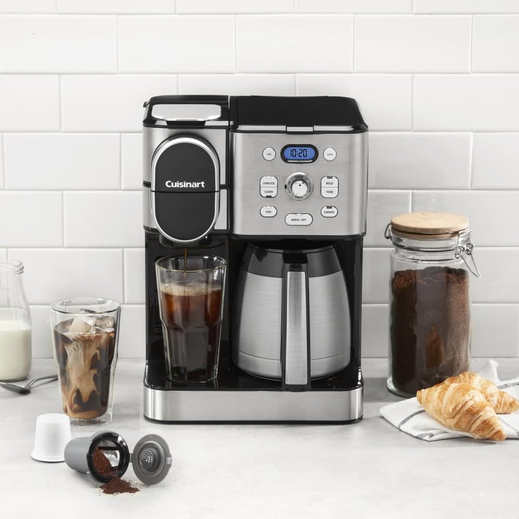 10-Cup Thermal Carafe Drip Coffee Maker and Single-Serve Brewer N6620