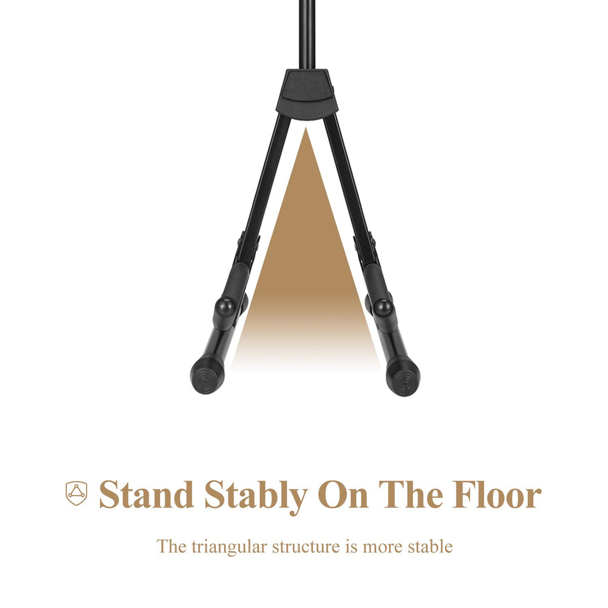 Violin Stand with Bows, Portable and Adjustable Holder Black P413