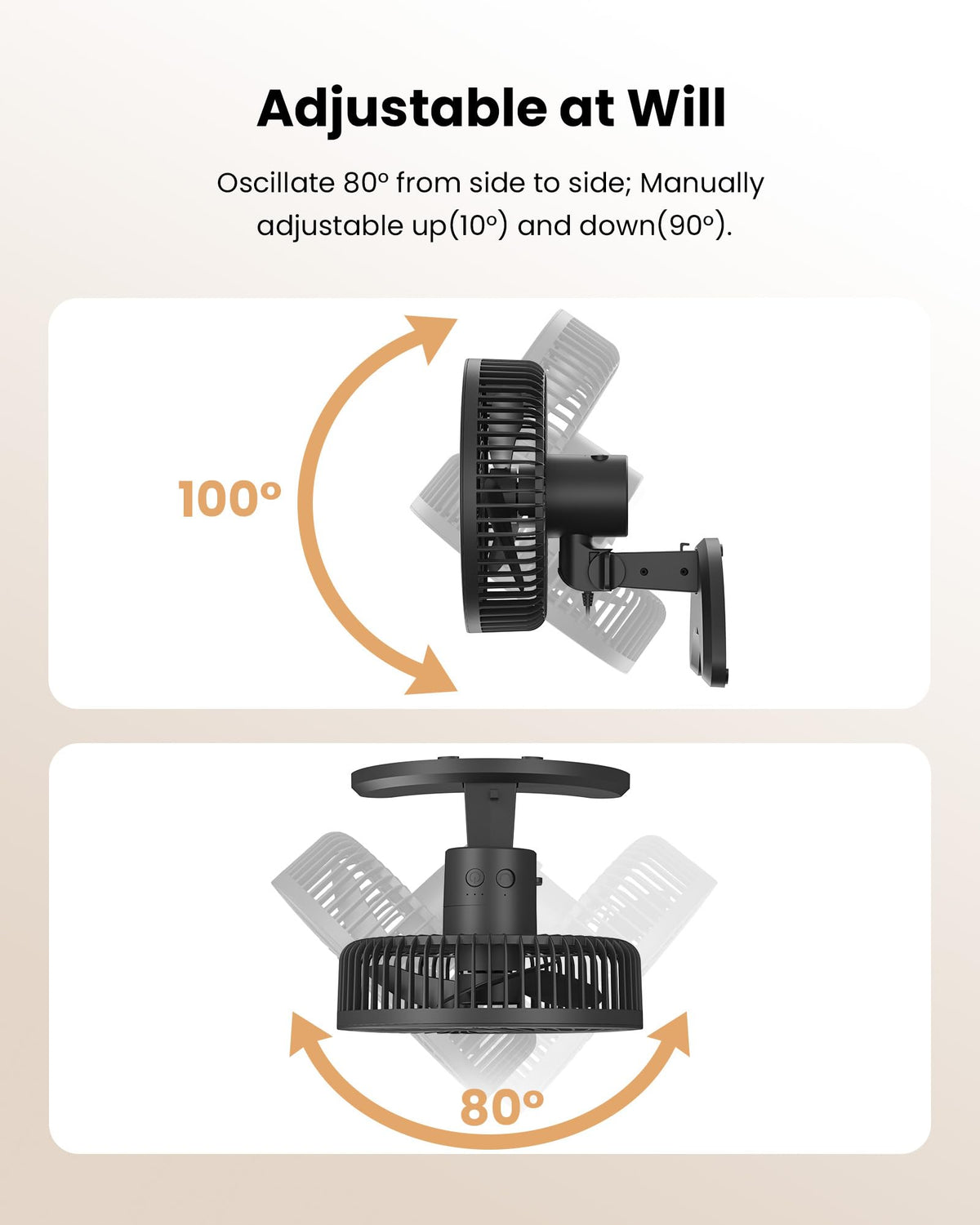 8'' Wall Mount Fan with Timer Y936229