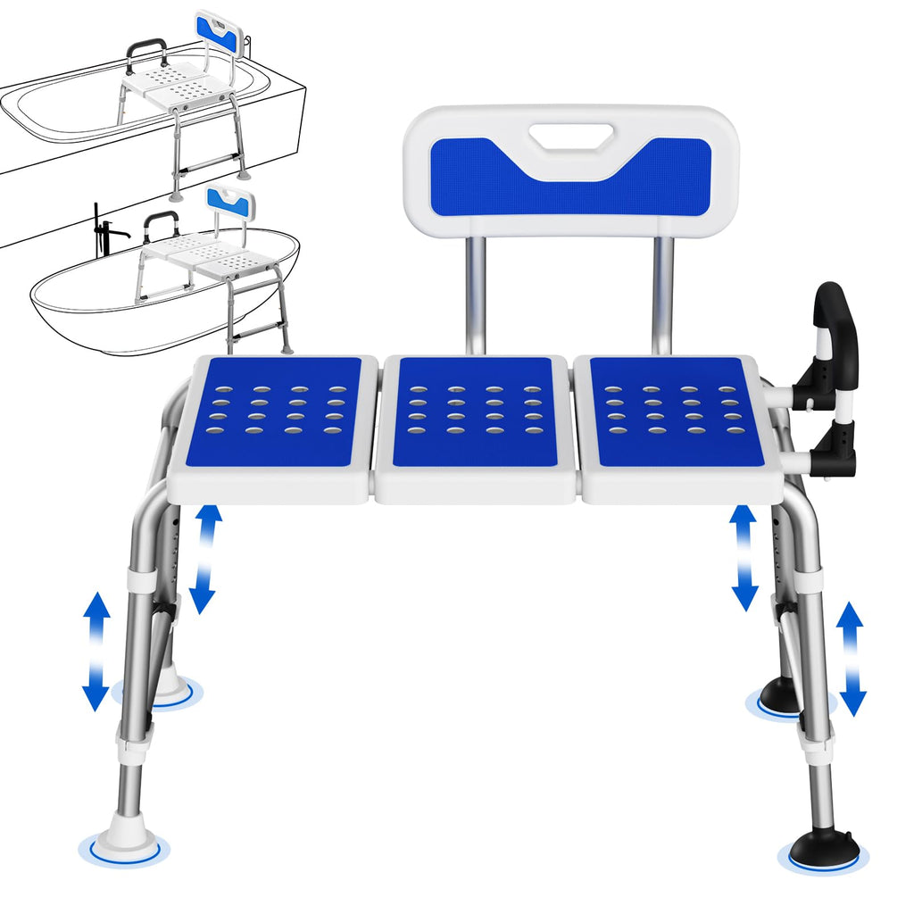 Heavy-Duty Adjustable Bathtub Transfer Bench S498137