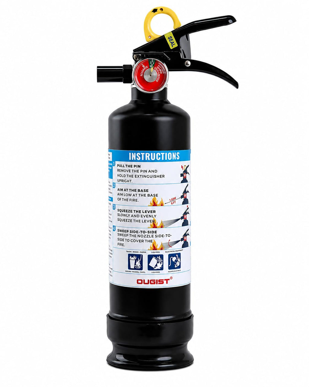 Car Fire Extinguisher 2.5lb Dry Chemical 1 Pack B624