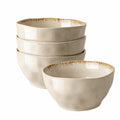 30 OZ Ceramic Soup Bowls Set of 4 Beige K142621