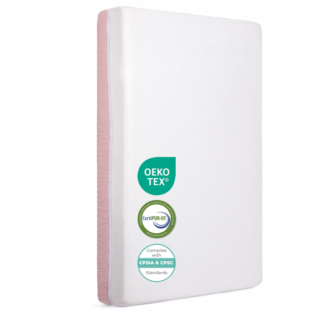 Mini Crib Mattress 2-Stage Firmness 38x24x4 Inch H694948