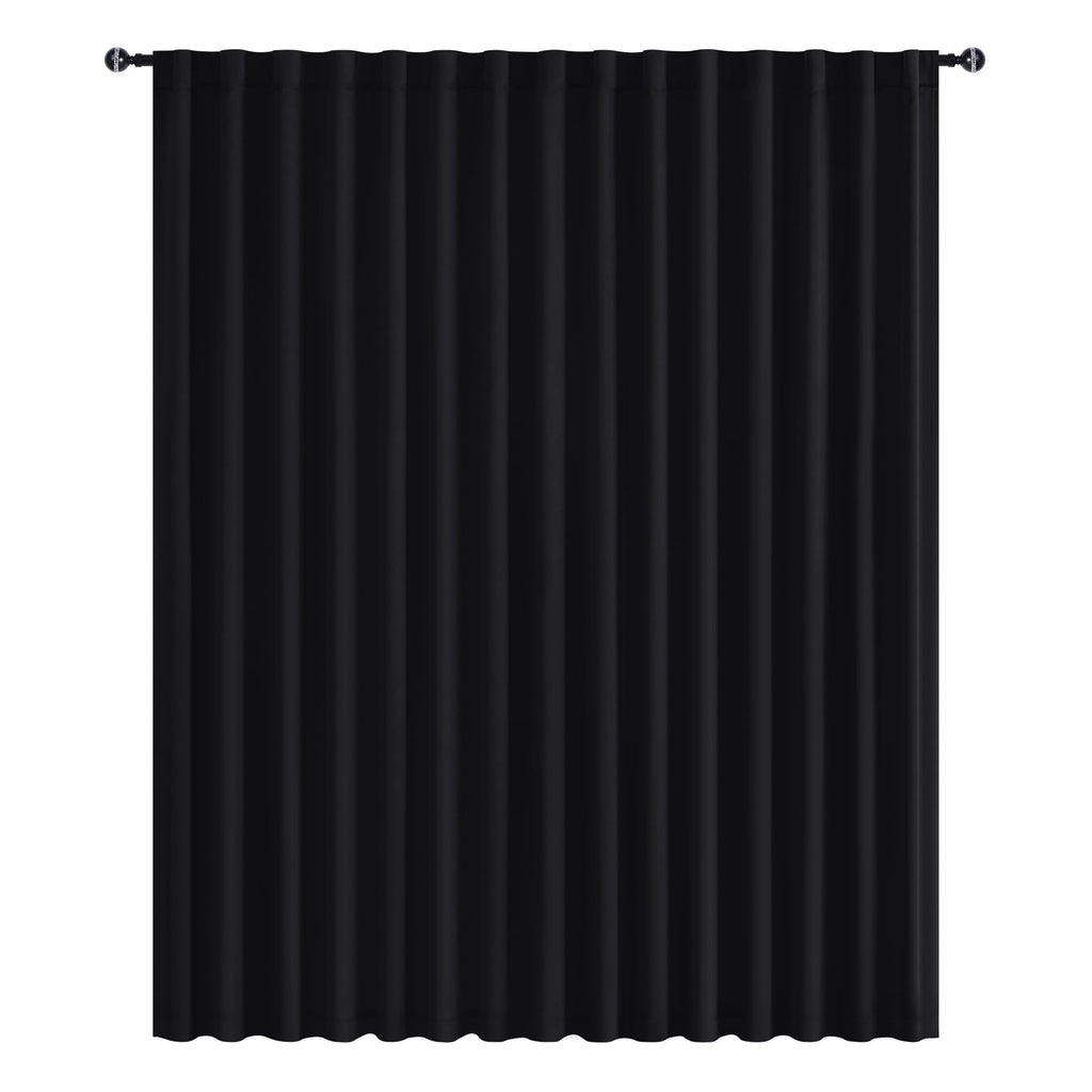Blackout Room Divider Curtain 120 x 96 Inches Black I2470