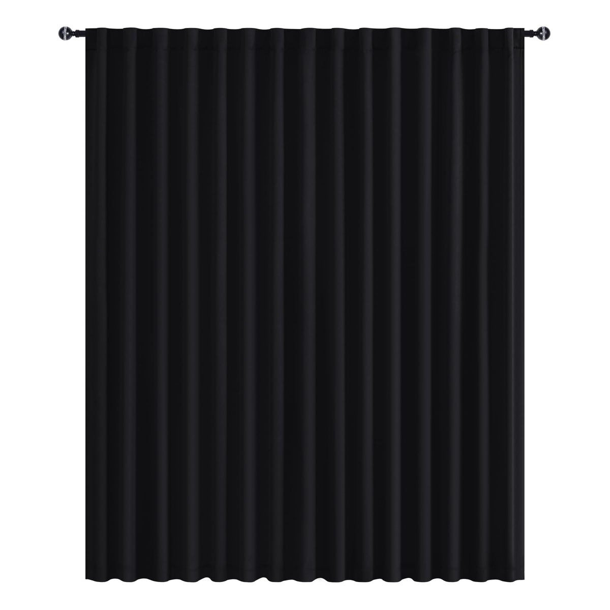 Blackout Room Divider Curtain 120 x 96 Inches Black I2470