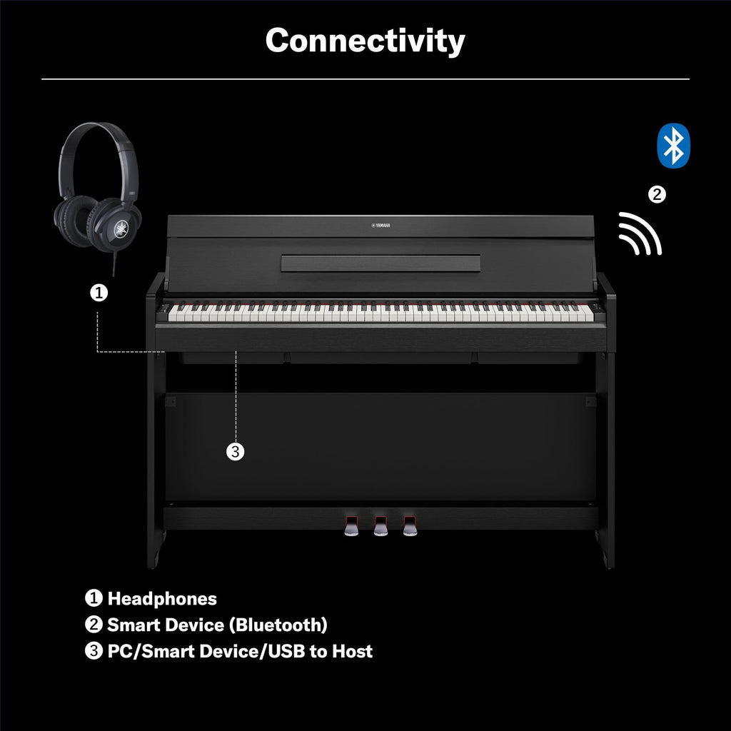 White 88-Key Weighted Digital Piano with 3-Pedal Unit F792