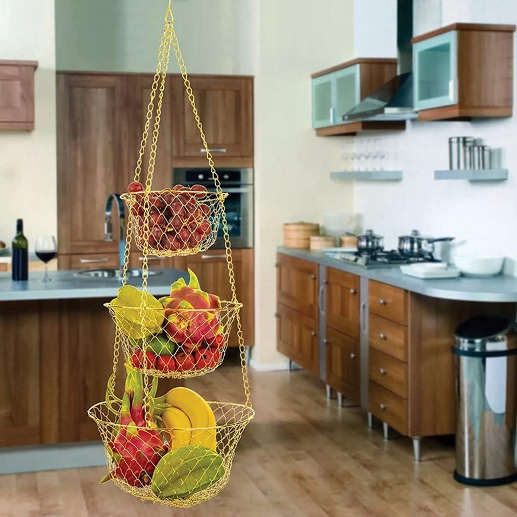 3 Tier Hanging Fruit Basket H31737