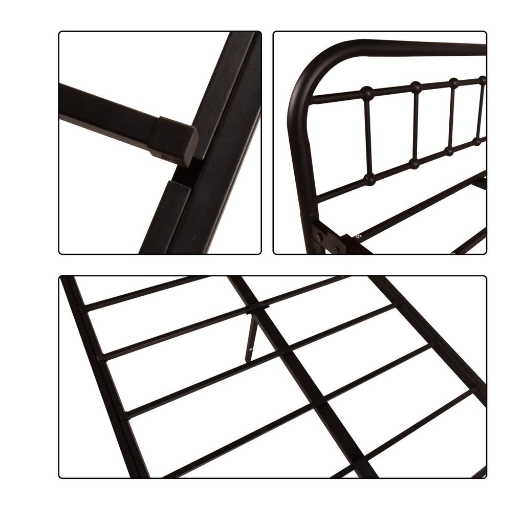 Metal Daybed Frame Twin Day Bed Black Z9666