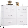 White 8 Drawer Dresser B4516
