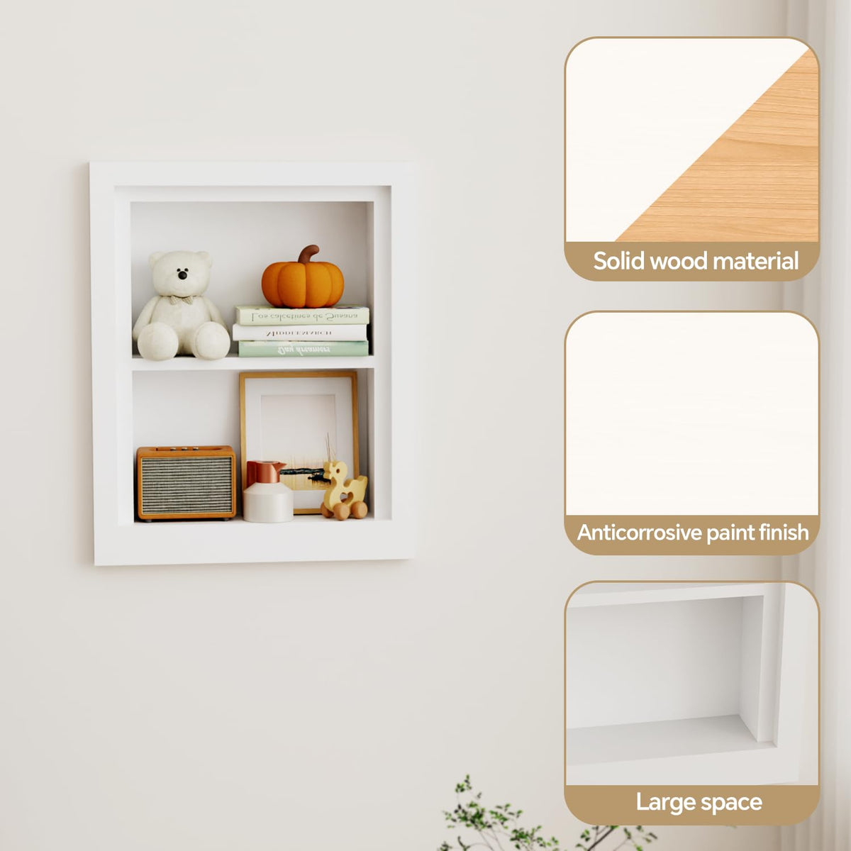 Solid Wood 14 X 18 Recessed Medicine Cabinet B720