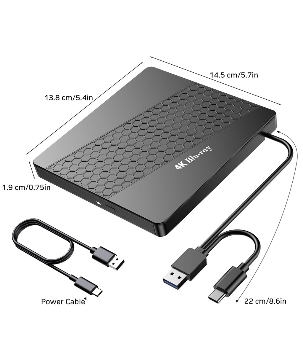 4k Blu Ray Drive with Carry Case R4073