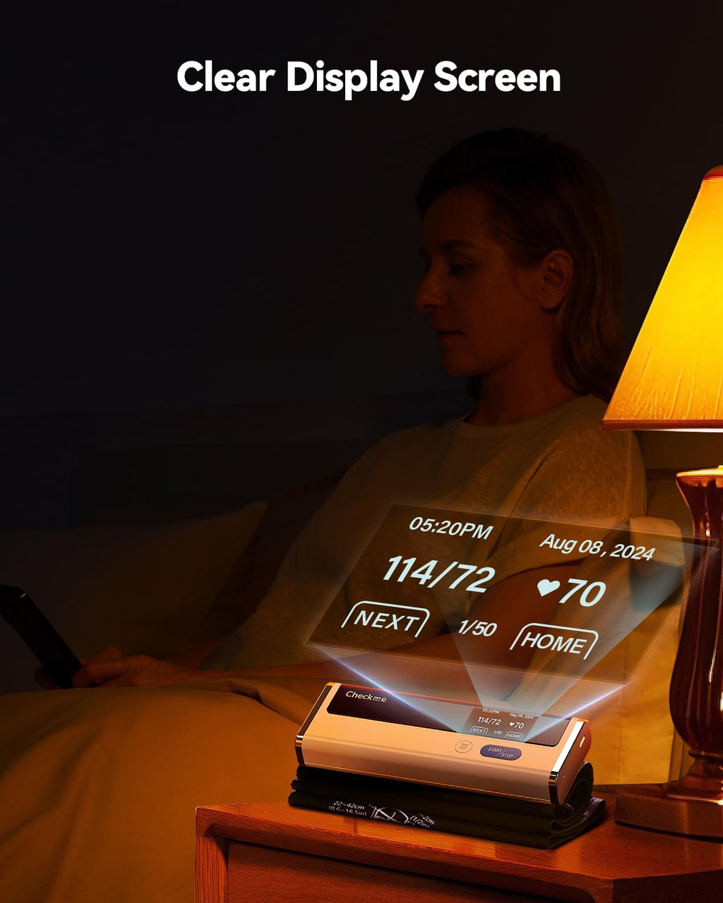 Upper Arm Blood Pressure Monitor with Bluetooth Cuff J386801