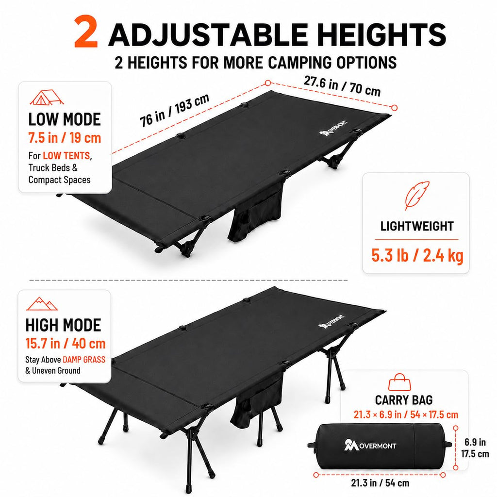 Portable Camping Cot for Adults I32711