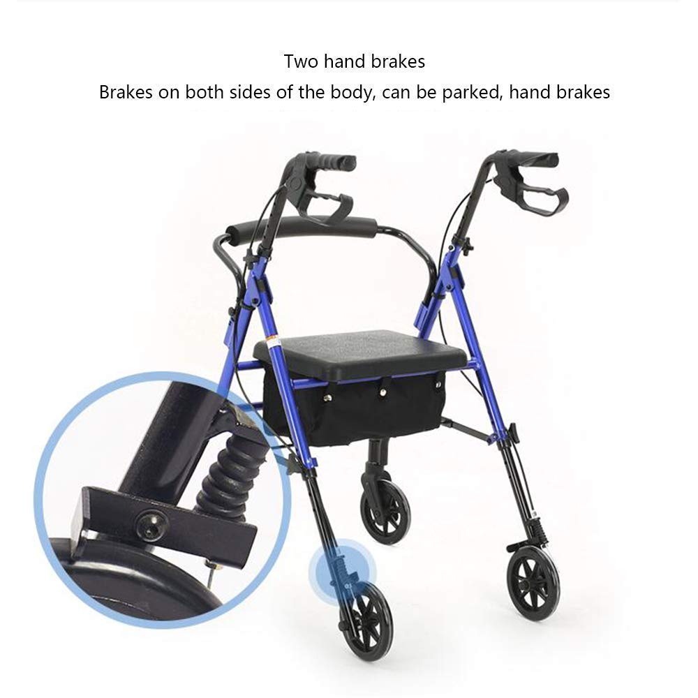 Folding Rollator Walker with Seat D102