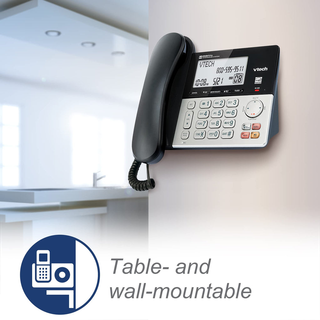 Corded/Cordless Phone System with 2 Handsets V736
