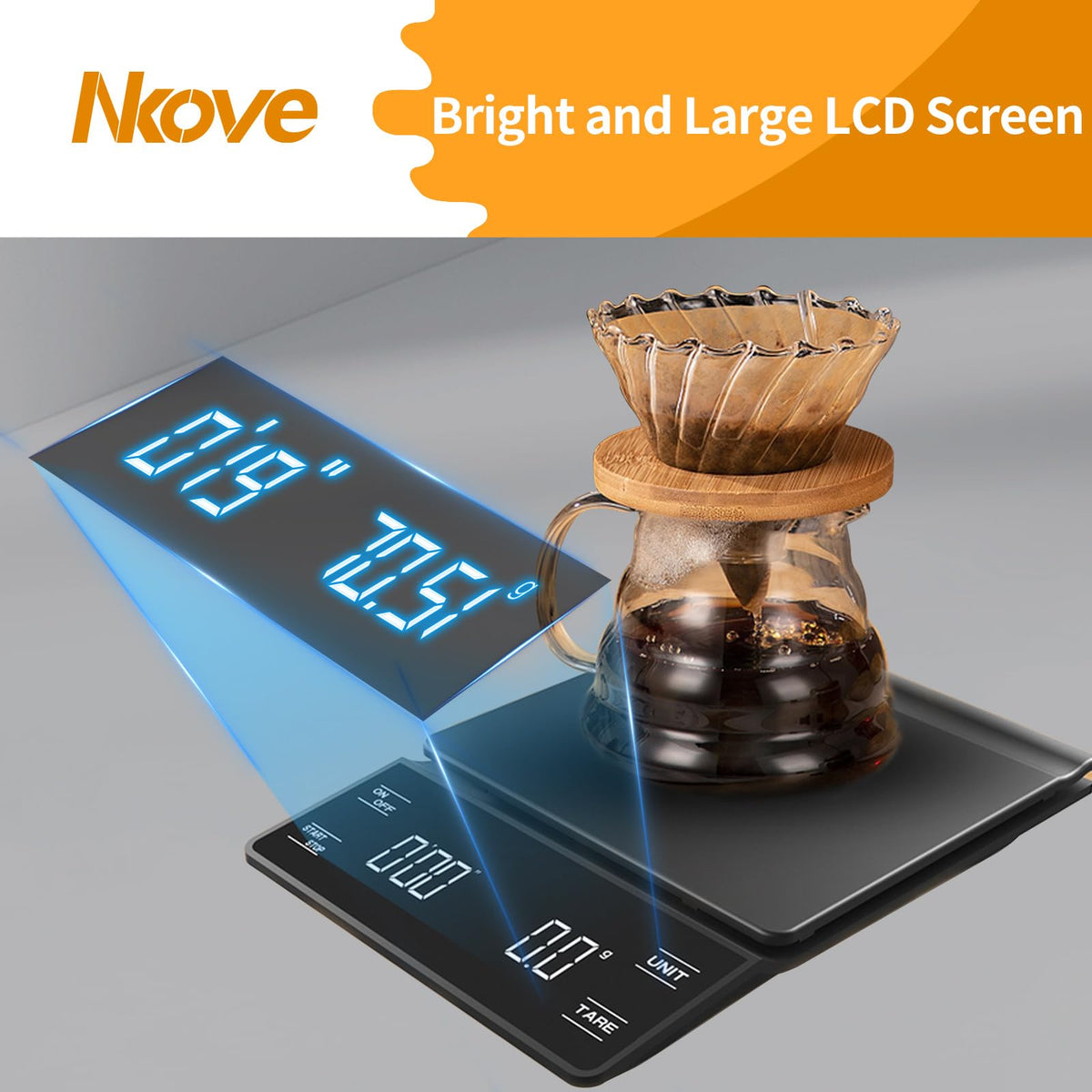 0.1g High Precision Coffee Scale with Timer P416