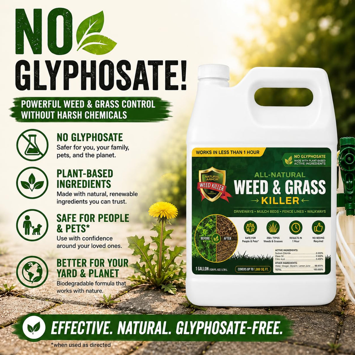 Pet Safe Weed Killer 1 Gallon with Sprayer Q7285