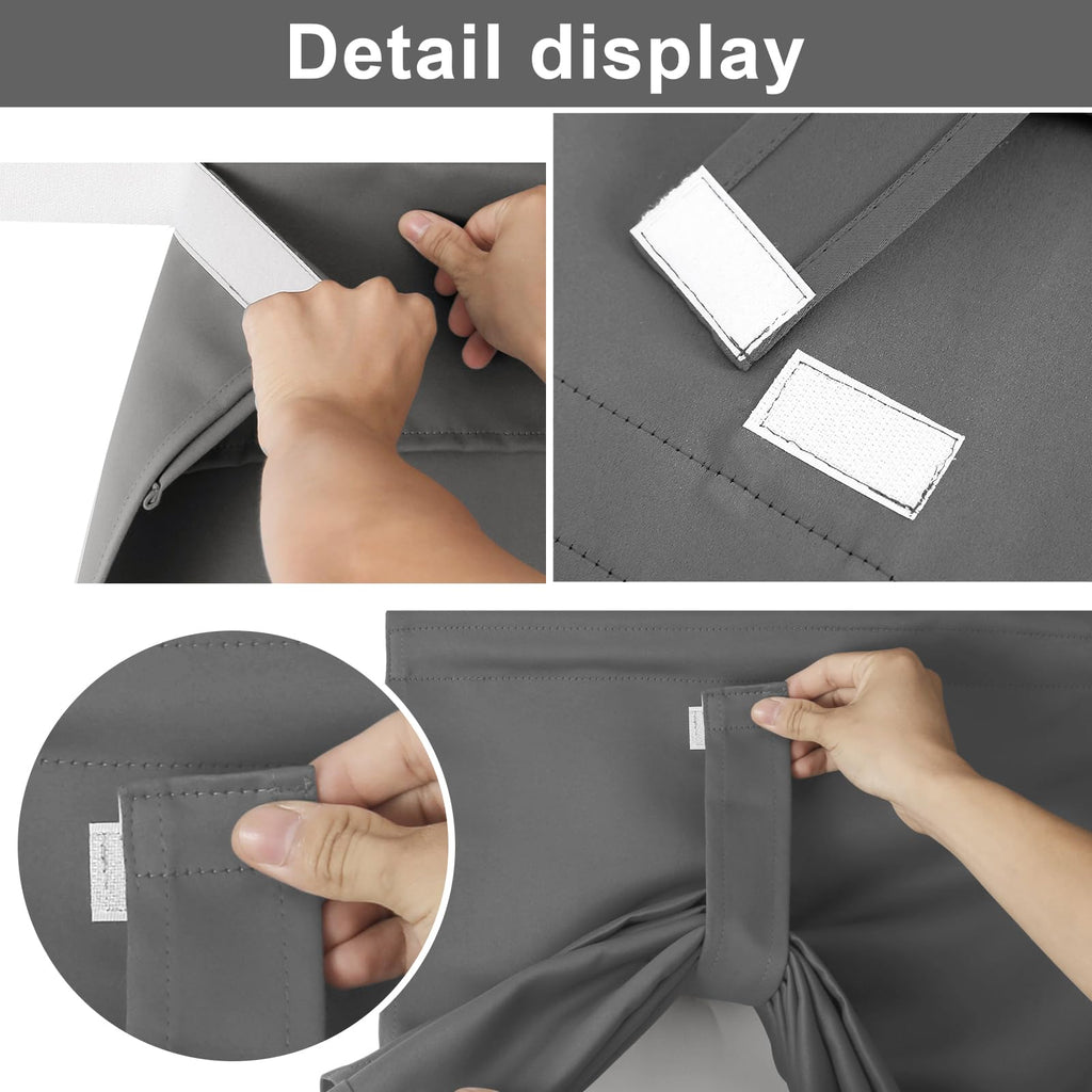 100% Blackout Door Curtains M4381