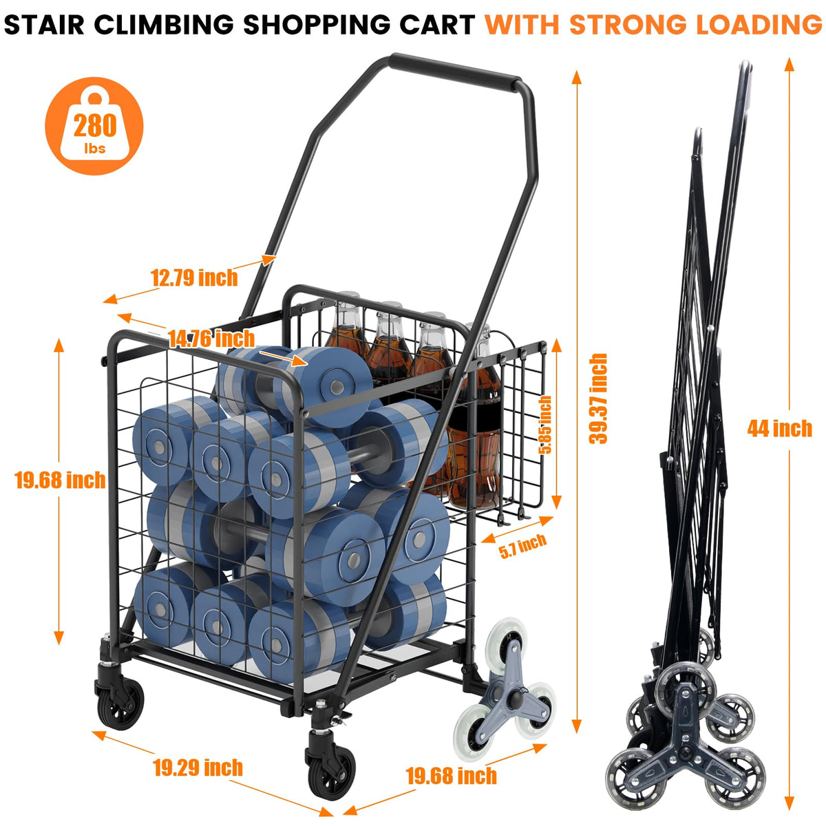 Stair Climbing Shopping Cart Y103626