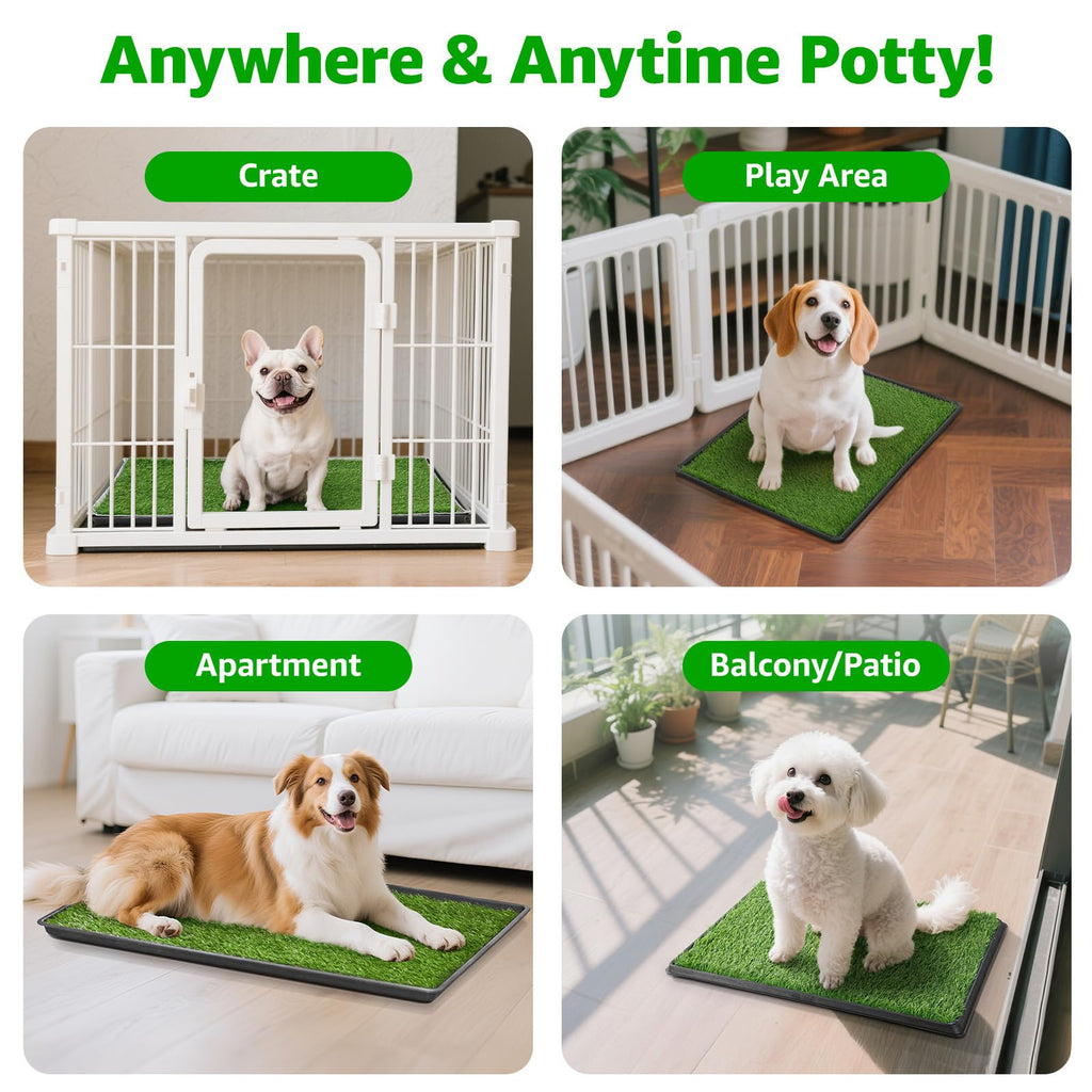 Portable Dog Grass Pad with Tray F6344