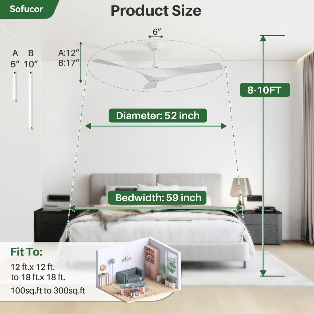 52 Inch Ceiling Fan C682