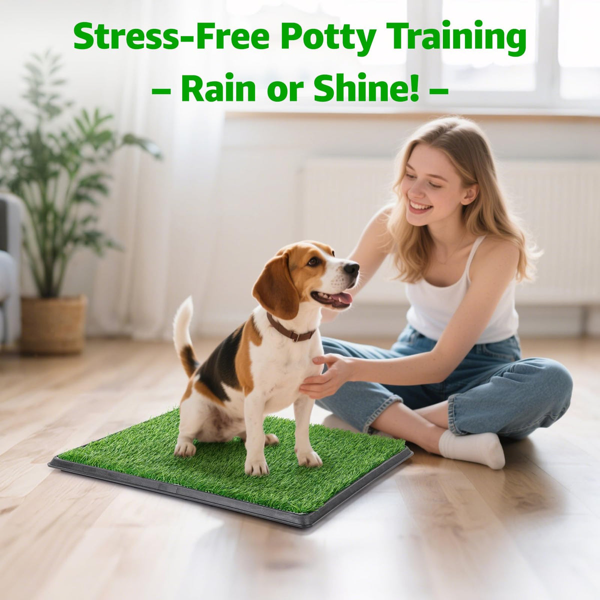 Portable Dog Grass Pad with Tray F6344